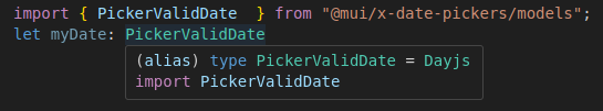 PickerValidDate correctly configured